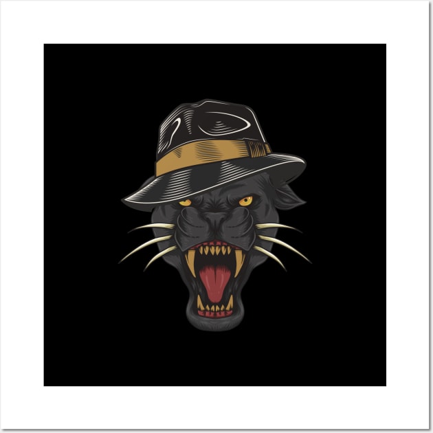 Panther Hip Hop modern Design Wall Art by avimyo